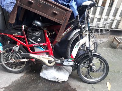 Xe đạp điện HK BIKE và xe Martin đề phuộc nhúng