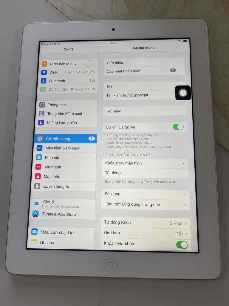 ipad 3 32G.Sử dụng sim 3G,iCloud ẩn ,zin đẹp 99%. Mua bán Máy tính bảng tại Quận Gò Vấp Tp Hồ Chí Minh được đăng bởi Máy chính hãng và đẹp giá rẻ  hình 5