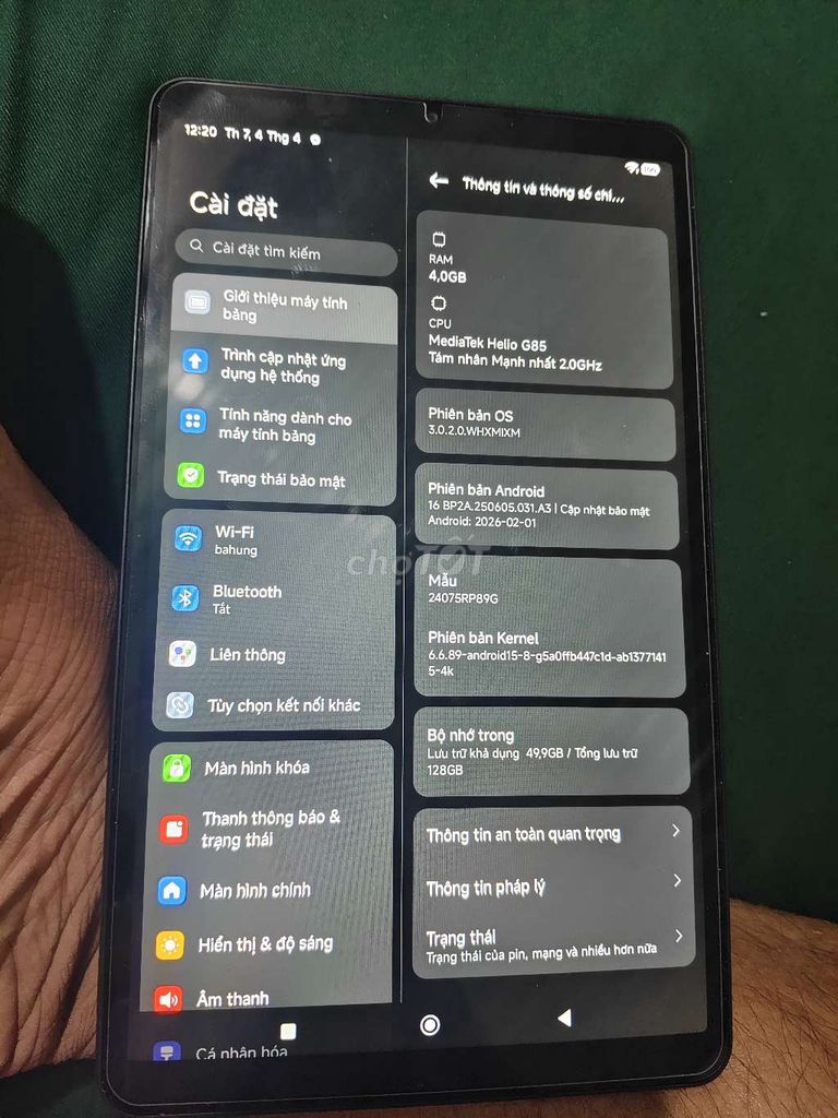 Xiaomi Redmi Pad SE 4GB/128GB. Mua bán Máy tính bảng tại Quận Bình Thạnh Tp Hồ Chí Minh được đăng bởi vinh trần hình 1