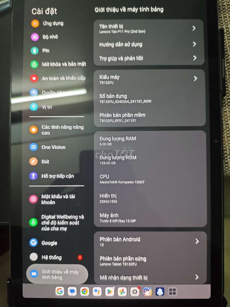 Lenovo Tab P11 Gen 2 11.2 inch cũ