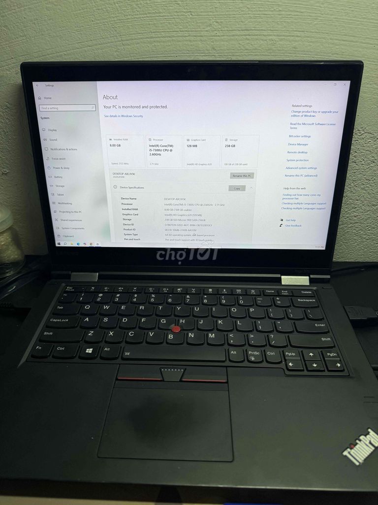 Lenovo Yoga 370 i5-7300u 8GB/256GB Đen (Không pin). Mua bán Laptop tại Quận Tân Bình Tp Hồ Chí Minh được đăng bởi Nguyễn Vũ Văn hình 1