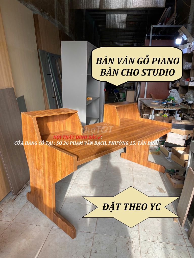 BÀN LÀM VIỆC TRONG STUDIO & BÀN VÁN GỖ 80X160