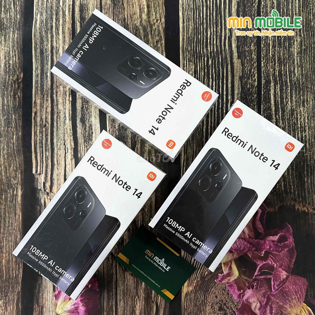 Xiaomi Redmi Note 14 New Fullbox, bản VN, giá rẻ