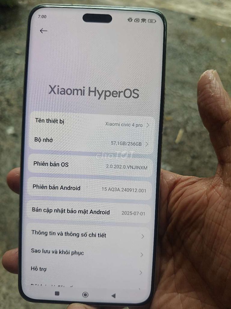 Xiaomi Civi 4 Pro 12GB/256GB Xanh lá Quốc tế 99.%. Mua bán Điện thoại tại Quận Liên Chiểu Đà Nẵng được đăng bởi Vương Quang Chánh hình 1