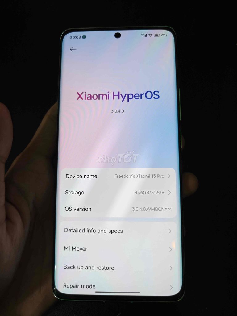 Xiaomi Mi 13 Pro 512GB Xám. Mua bán Điện thoại tại Thành phố Thuận An Bình Dương được đăng bởi Kiệt Lê hình 1