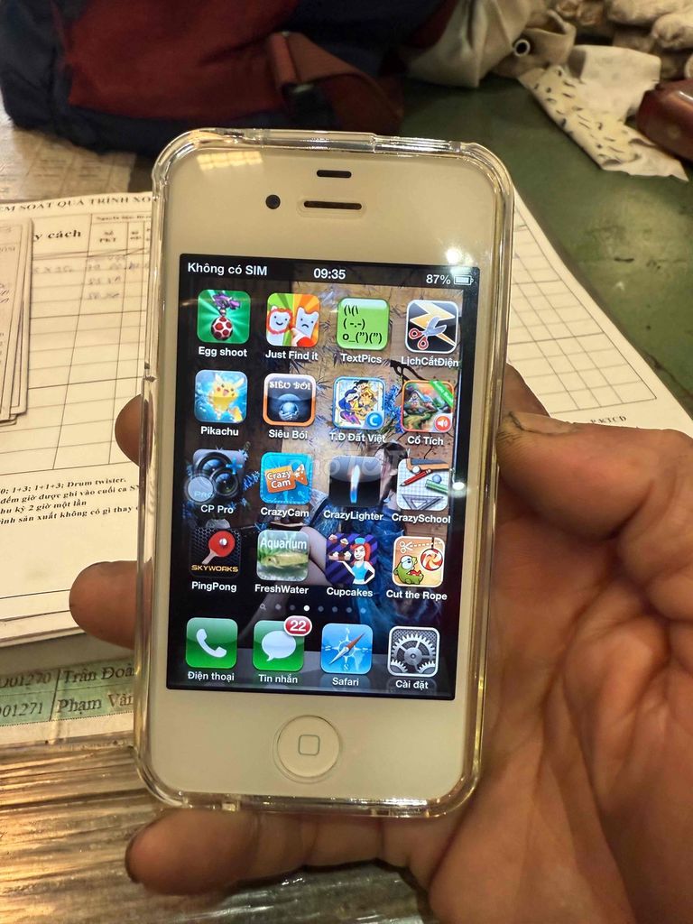 Apple iPhone 4S 16GB Trắng. Mua bán Điện thoại tại Huyện Củ Chi Tp Hồ Chí Minh được đăng bởi Khánh hình 1