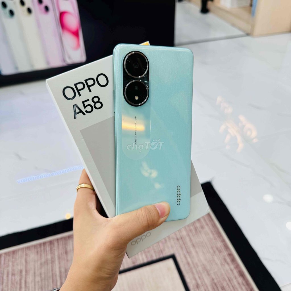 OPPO A58 Ram 6/128Gb Zin all Fullbox 99.99%