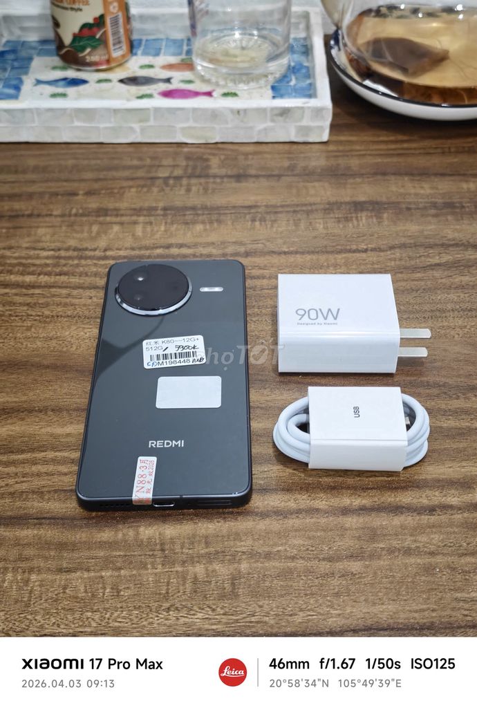 Redmi K80 12/512 Đen sạc 90w có ship COD. Mua bán Điện thoại tại Quận Hoàng Mai Hà Nội được đăng bởi Trần Ngọc Hiếu hình 1