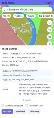 Đất mặt tiền Lý Nhơn, xã ATĐ, Cần Giờ: 83.000m2, giá 230 tỷ.