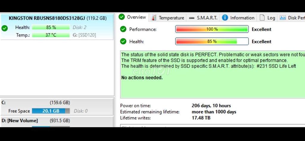 Ổ cứng SSD Kingston 128GB M2 Sata + Box di động. Mua bán Linh kiện (RAM, Card...) tại Quận Bình Tân Tp Hồ Chí Minh được đăng bởi Bùi Trọng Nhân hình 1