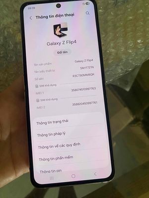 Samsung Galaxy Z Flip4 256GB Zin full chức năng