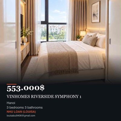 Căn hộ 120 m² · 3 PN · Khu Đô Thị Vinhomes Riverside