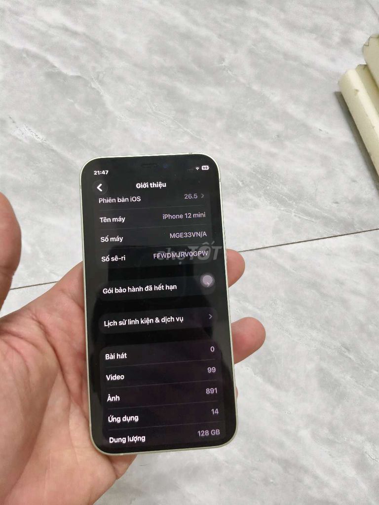 Apple iPhone 12 mini 128GB Xanh lá. Mua bán Điện thoại tại Huyện Thống Nhất Đồng Nai được đăng bởi android  hình 1