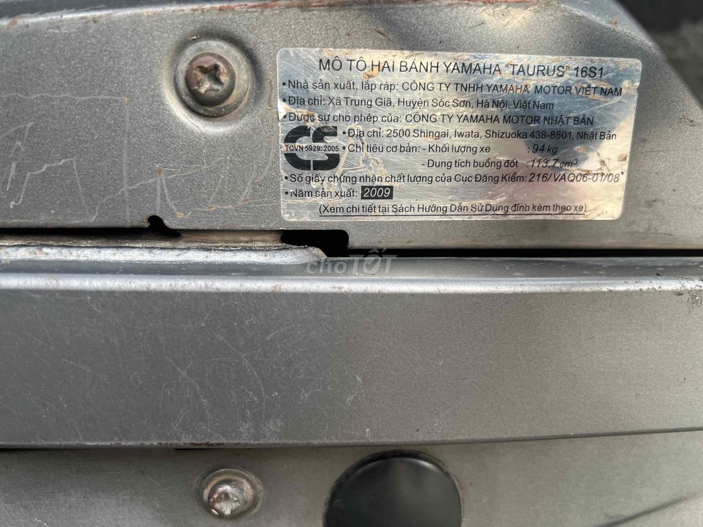 Yamaha Taurus đăng ký 2009 xe zin êm. Mua bán Xe máy tại Thành phố Biên Hòa Đồng Nai được đăng bởi Cầm Đồ F18 Chuyên Thanh Lý hình 6
