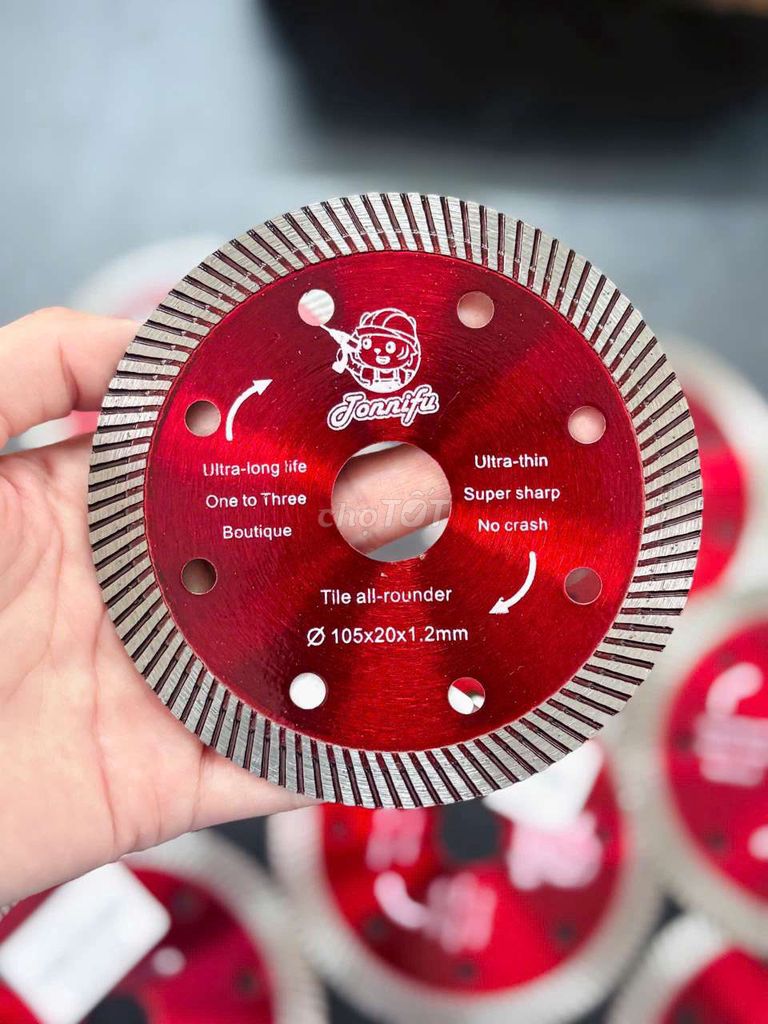 Giá chấn động Lưỡi cắt gạch Jonnifu 100mm Đỏ. Mua bán Đồ chuyên dụng, Giống nuôi trồng tại Quận Ninh Kiều Cần Thơ được đăng bởi Thiết Bị Hàn Duy Nguyễn hình 1
