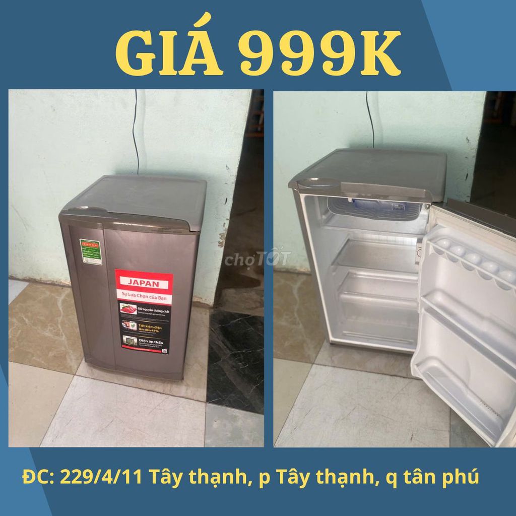 🌟🌟TỦ LẠNH SINH VIÊN = AQUA 95L= ĐẸP = GIÁ 999K🌟🌟