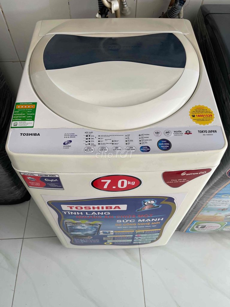 Máy giặt Toshiba 7kg Trắng. Mua bán Máy giặt tại Huyện Hóc Môn Tp Hồ Chí Minh được đăng bởi Đồ gia dụng Hóc Môn hình 1