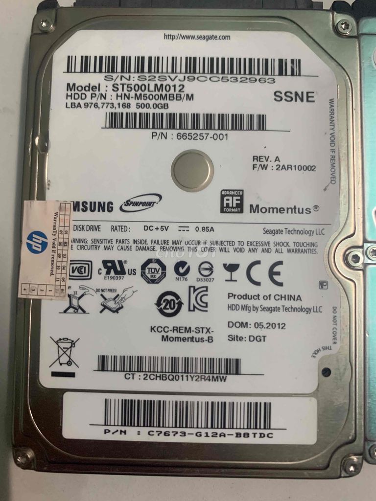 hdd 500gb sk 99 phầm trăm