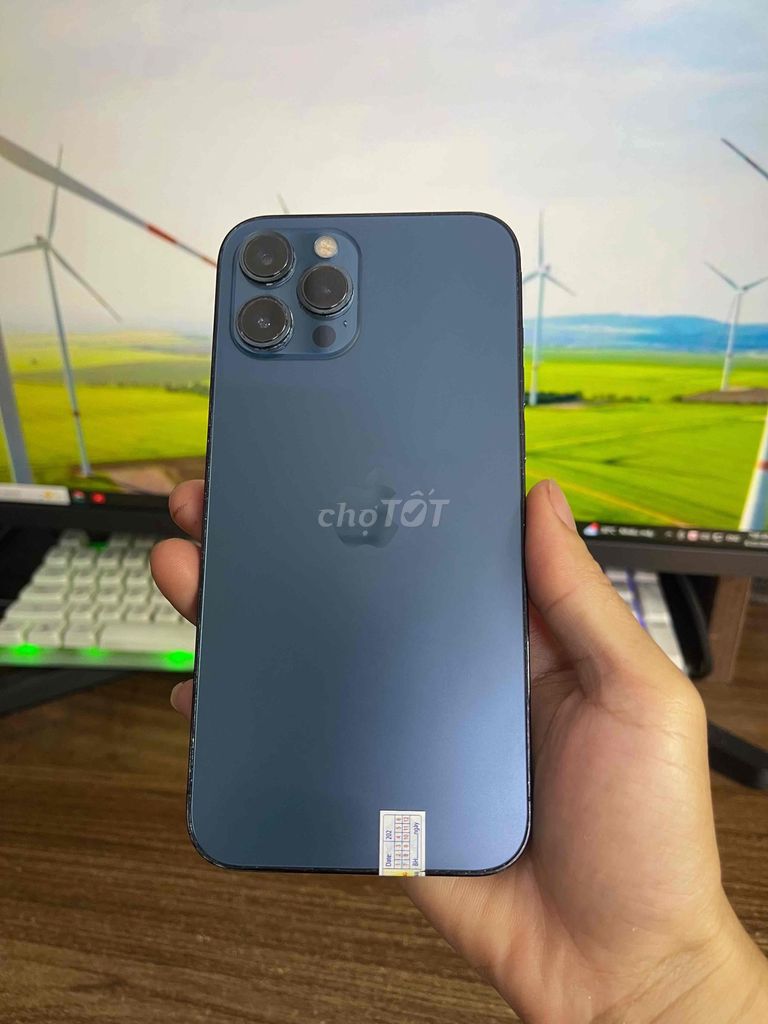 12 Pro Max 128GB Xanh Blue  Zin All, Full đẹp 98%. Mua bán Điện thoại tại Quận Lê Chân Hải Phòng được đăng bởi Huy Tưởng Mobile hình 1