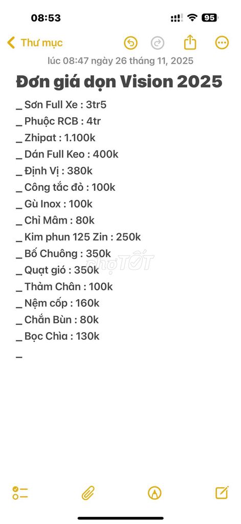 Honda Vision 2025 Thể thao Bạc Odo 1K Full Đồ Chơi. Mua bán Xe máy tại Quận Gò Vấp Tp Hồ Chí Minh được đăng bởi Hoàng Bách  hình 2