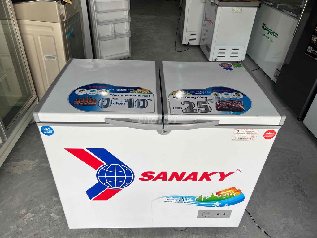 Tủ đông mát sanaky 195l 99%