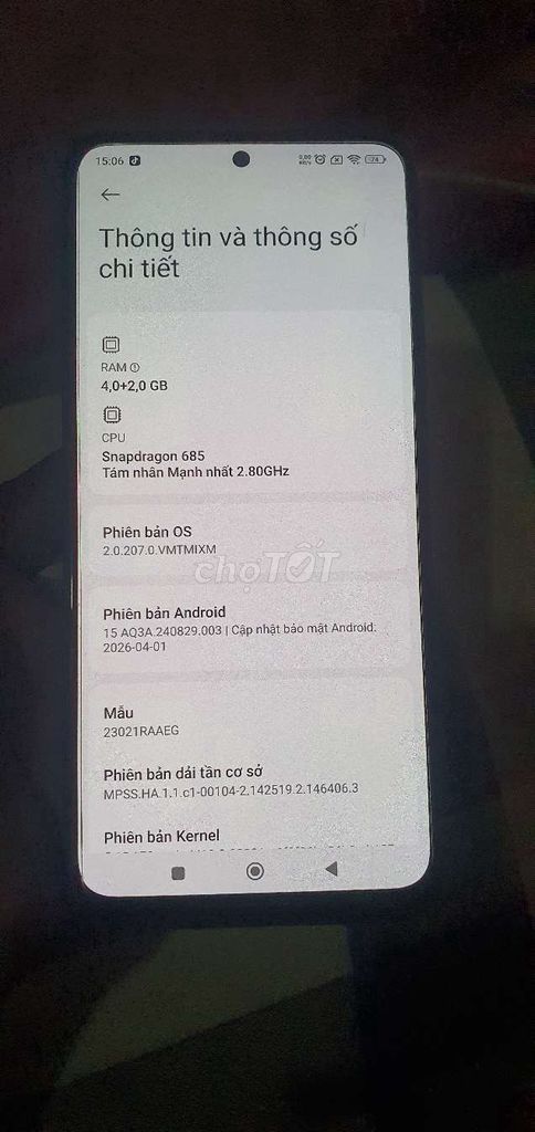 Xiaomi Redmi Note 12 8GB/128GB Snapdragon 865..95%. Mua bán Điện thoại tại Thành phố Phan Thiết Bình Thuận được đăng bởi Tran minh hoang hình 1