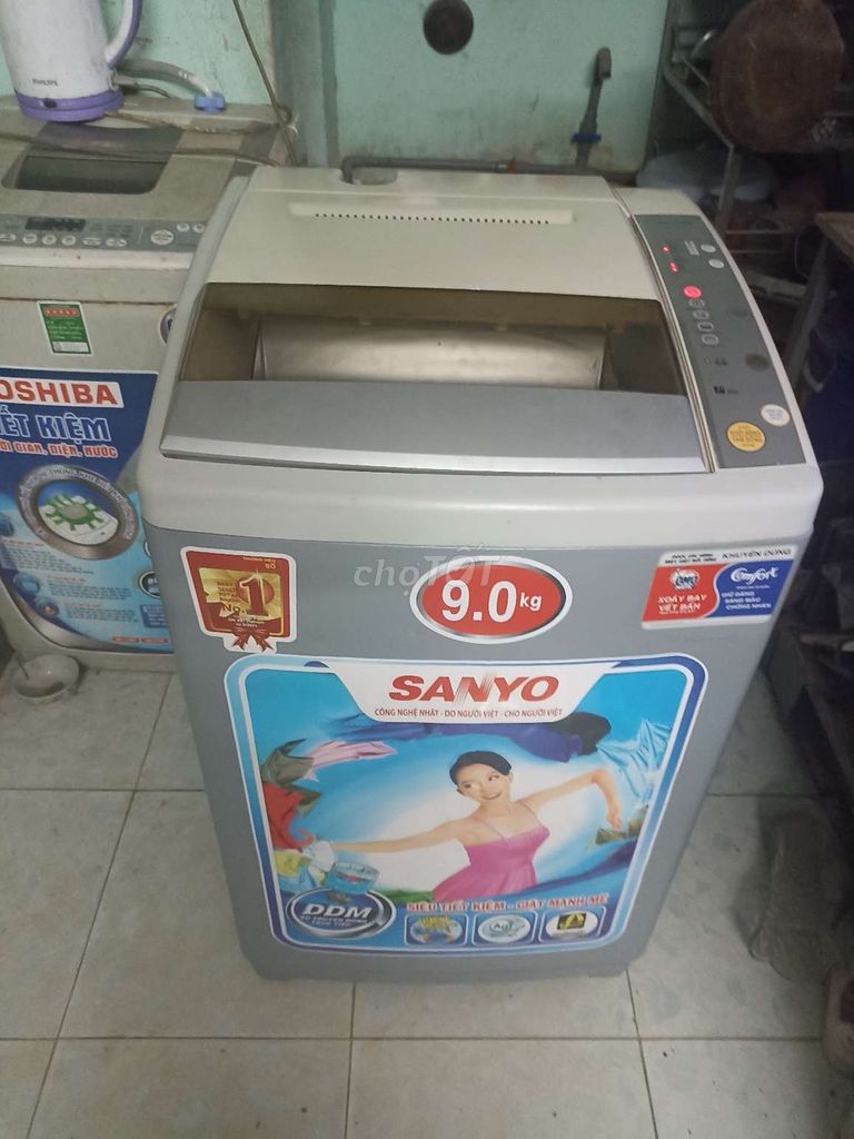 Máy giặt Sanyo 9,0 kí bao ship