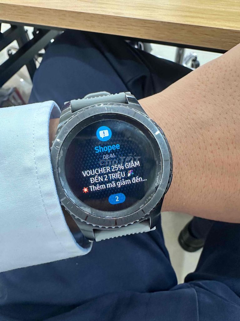 Samsung Gear S3 Frontier Xám. Mua bán Thiết bị đeo thông minh tại Quận Ngũ Hành Sơn Đà Nẵng được đăng bởi Nguyễn Quyền Anh hình 1