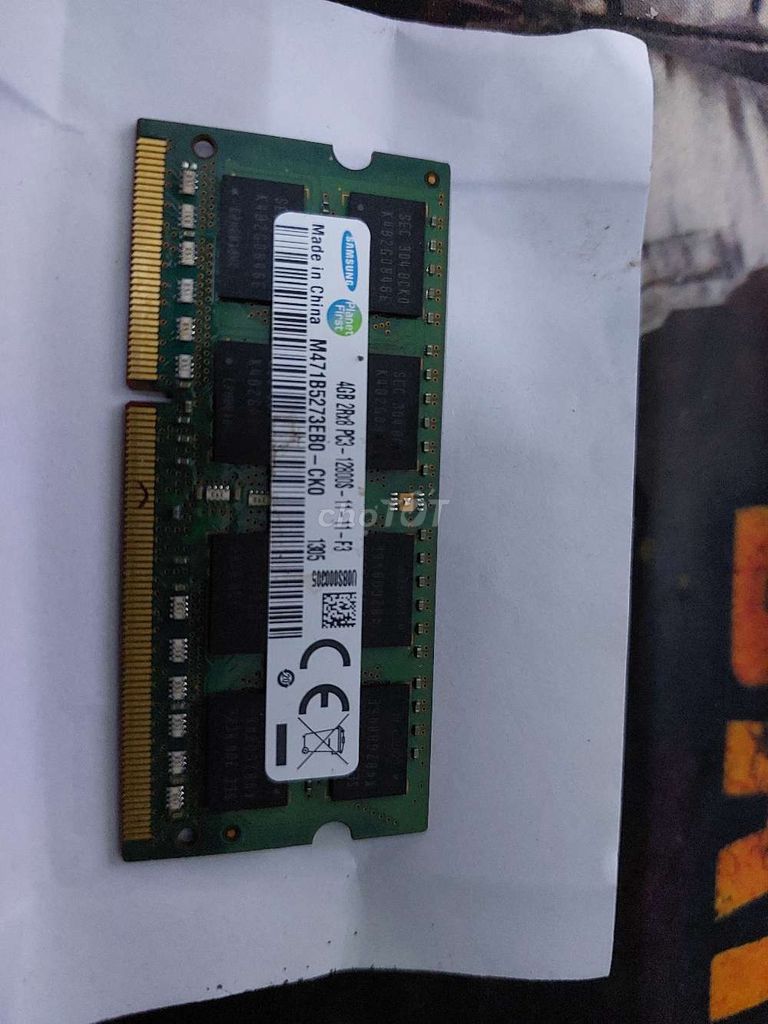 RAM Samsung M471B5273EB0-CK0 DDR3 4GB. Mua bán Linh kiện (RAM, Card...) tại Quận Tân Phú Tp Hồ Chí Minh được đăng bởi linh hình 1