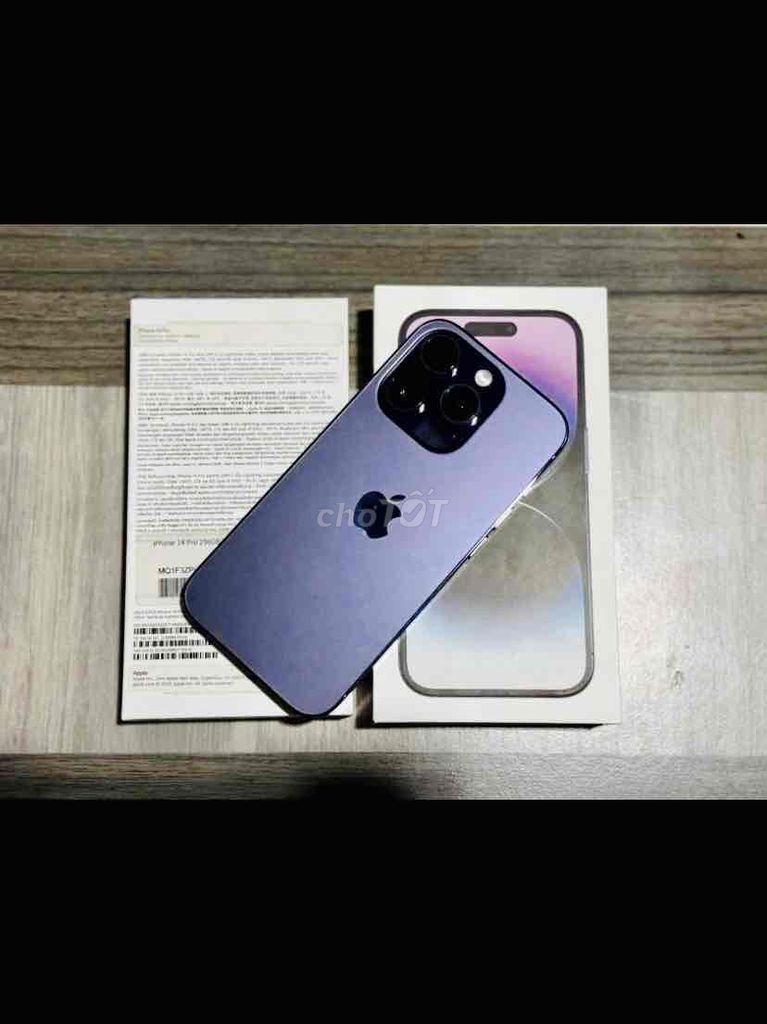 iPhone 14 Pro 256GB Tím FULLBOX APPLE 12/2024. Mua bán Điện thoại tại Quận 10 Tp Hồ Chí Minh được đăng bởi iStockHCM hình 1