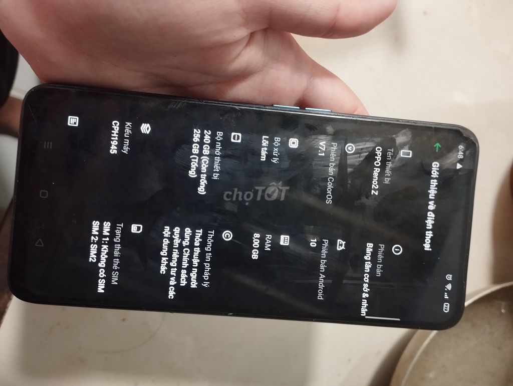 Oppo Reno 2Z 256GB Xanh. Mua bán Điện thoại tại Thành phố Thủ Đức Tp Hồ Chí Minh được đăng bởi Trâm Quỳnh hình 1