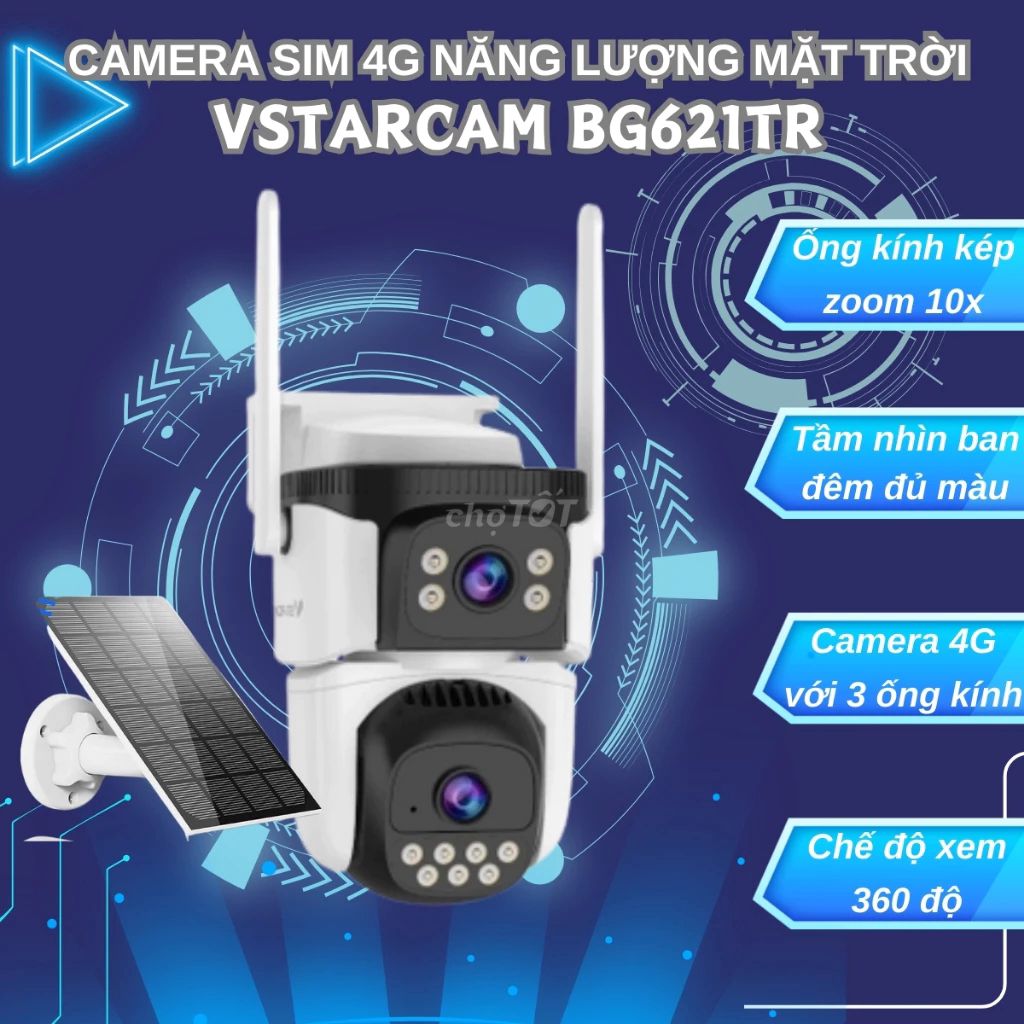 Camera Ngoài Trời 4G VSTARCAM BG621TR 2K Zoom 10x