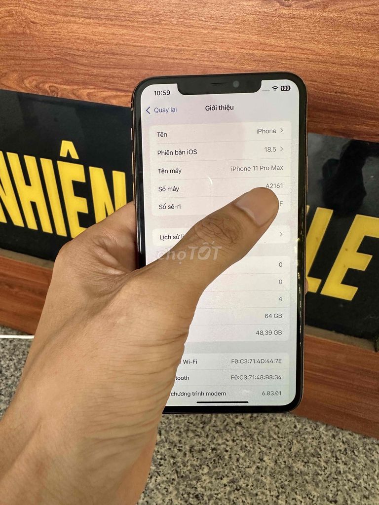 Apple iPhone 11 Pro Max 64GB Vàng. Mua bán Điện thoại tại Thành phố Bắc Ninh Bắc Ninh được đăng bởi An Nhiên hình 1