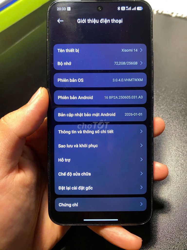 Xiaomi 14 256GB Đen. Mua bán Điện thoại tại Thành phố Vũng Tàu Bà Rịa - Vũng Tàu được đăng bởi Việt Anh hình 1
