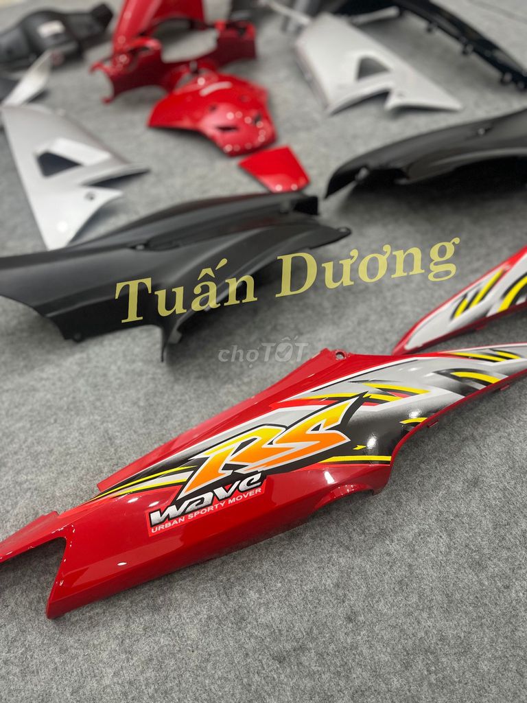 Dàn Áo Xe Máy Wave RS Đỏ Cờ Kèm Tem Ốc Đẹp Mới. Mua bán Phụ tùng xe tại Quận Hà Đông Hà Nội được đăng bởi Phụ Tùng Xe Tuấn Dương hình 3
