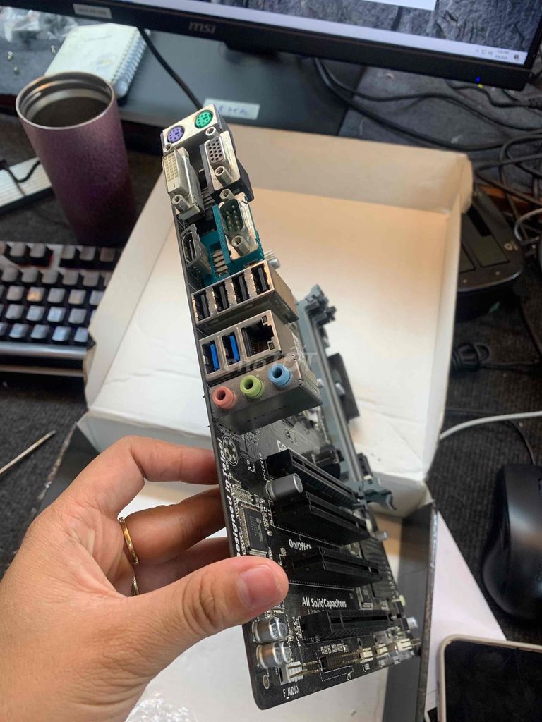 MAIN H81 HÃNG GIGA MAIN ĐẸP BẢNG 4 KHE RAM. Mua bán Linh kiện (RAM, Card...) tại Quận Phú Nhuận Tp Hồ Chí Minh được đăng bởi tiến tài 770 nguyễn kiệm p4 quận phú nhuận hình 1