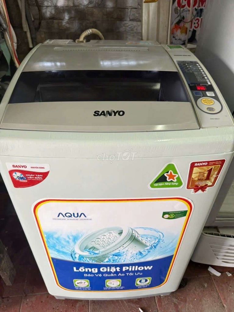 Máy giặt Sanyo 9kg Tiết kiệm điện Trắng. Mua bán Máy giặt tại Quận 7 Tp Hồ Chí Minh được đăng bởi Điện Lạnh Giá Tốt hình 1