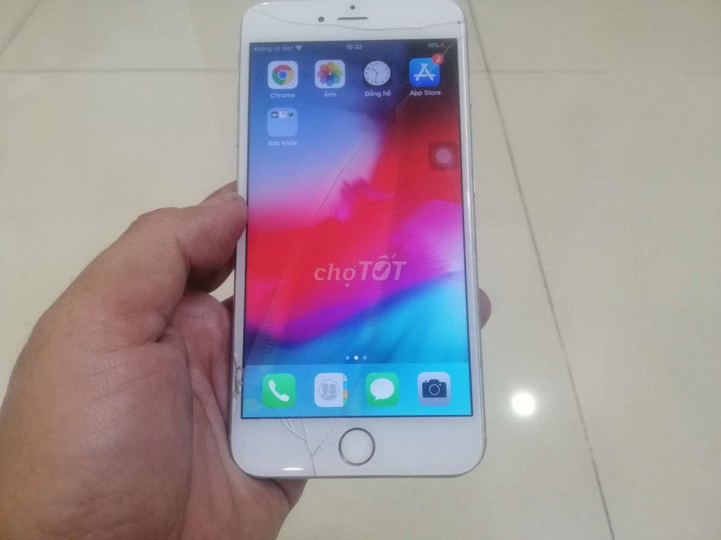 Apple iPhone 6 Plus 16GB Trắng Nứt kính. Mua bán Điện thoại tại Thành phố Thủ Đức Tp Hồ Chí Minh được đăng bởi Bao Anh Deco hình 1