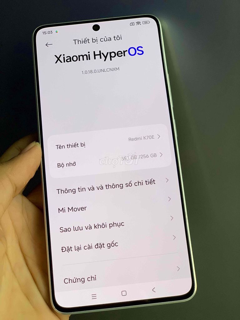 Xiaomi Redmi K70E Ram 12/256GB Zin Full.. Mua bán Điện thoại tại Thành phố Phan Thiết Bình Thuận được đăng bởi Minh Thư hình 1