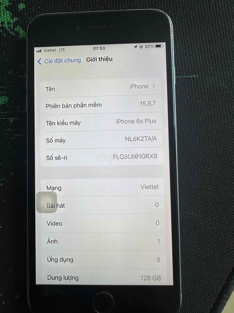 Apple iPhone 6s Plus 128GB Bạc. Mua bán Điện thoại tại Huyện Việt Yên Bắc Giang được đăng bởi phạm ngọc hình 1