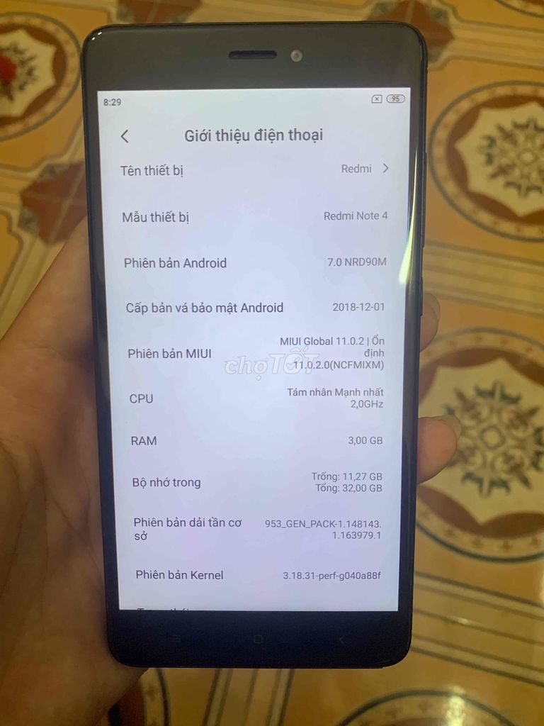 Xiaomi Redmi Note 4 Đen 3GB/32GB. Mua bán Điện thoại tại Thị xã Sơn Tây Hà Nội được đăng bởi Duc Minh hình 1