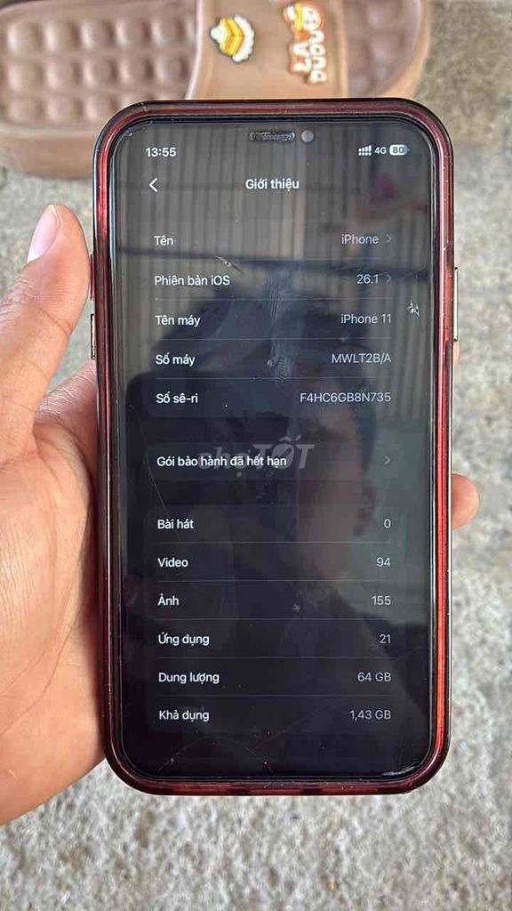 Apple iPhone 11 64GB Đen Nguyên bản. Mua bán Điện thoại tại Huyện Trảng Bom Đồng Nai được đăng bởi Trần Tâm hình 1