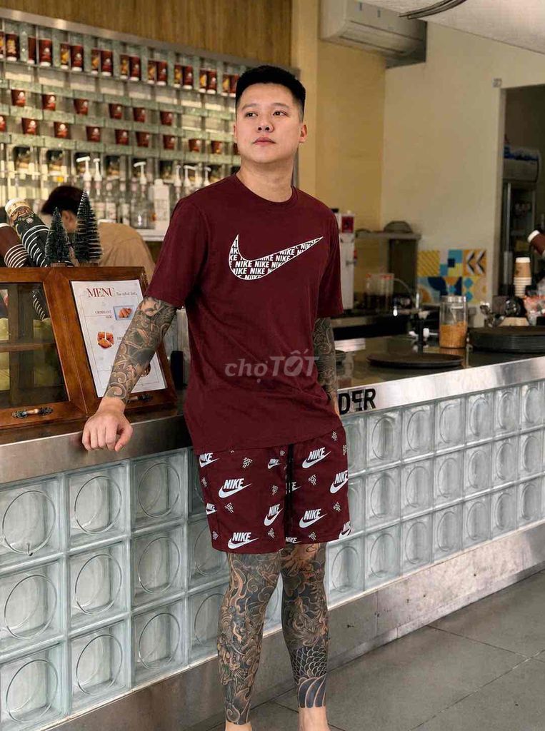 Bộ Nike Quần Gió Logo in. Mua bán Quần áo tại Huyện Quốc Oai Hà Nội được đăng bởi ptrantvp hình 1