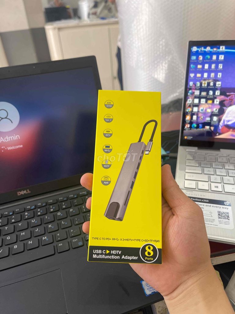 HUB Type-C 8in1 cho laptop Macbook Surface,..... Mua bán Phụ kiện (Màn hình, Chuột...) tại Huyện Thường Tín Hà Nội được đăng bởi đình anh hình 1