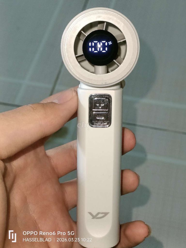 Quạt cầm tay YODEVOE M02 Trắng. Mua bán Quạt tại Huyện Thanh Bình Đồng Tháp được đăng bởi Quân La hình 1