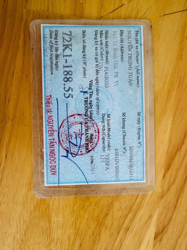 Bán Vespa S 125 Cũ 2013 Cho ae thix vespa. Mua bán Xe máy tại Thành phố Vũng Tàu Bà Rịa - Vũng Tàu được đăng bởi Tuấn Trọng hình 3