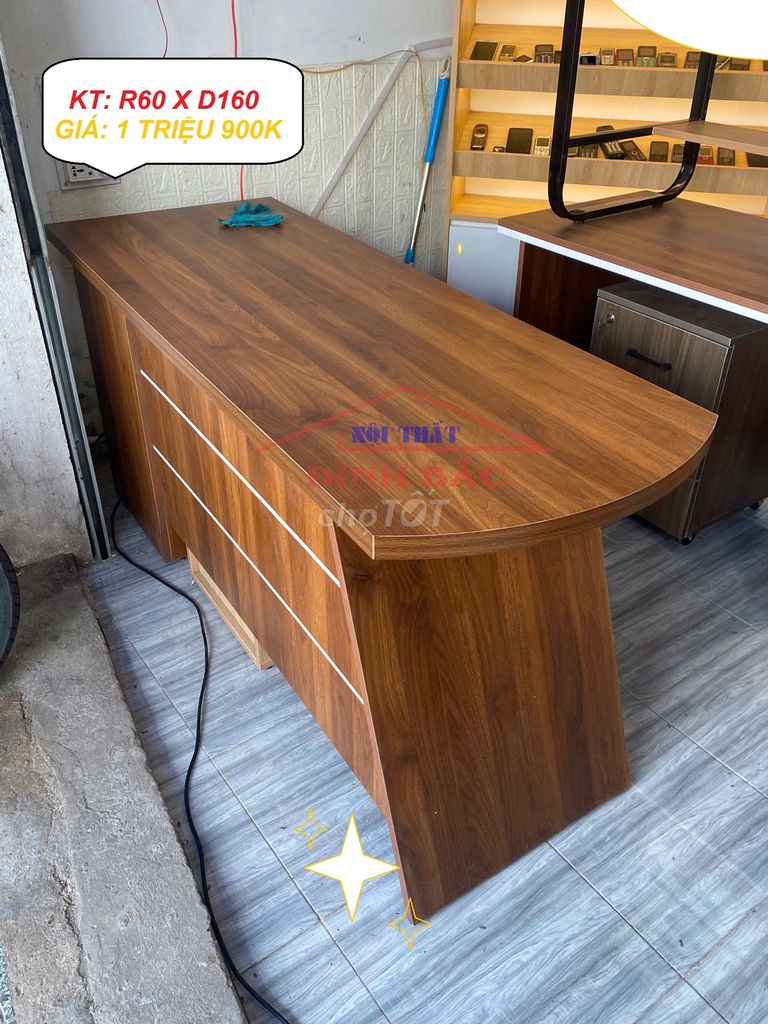 SALE BÀN LÀM VIỆC CHÂN VÁN ( MDF )