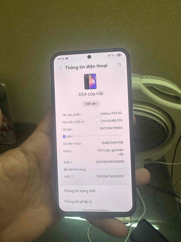 Samsung A54 Đen. Mua bán Điện thoại tại Huyện Hoa Lư Ninh Bình được đăng bởi Phạm Ngọc Hải hình 1