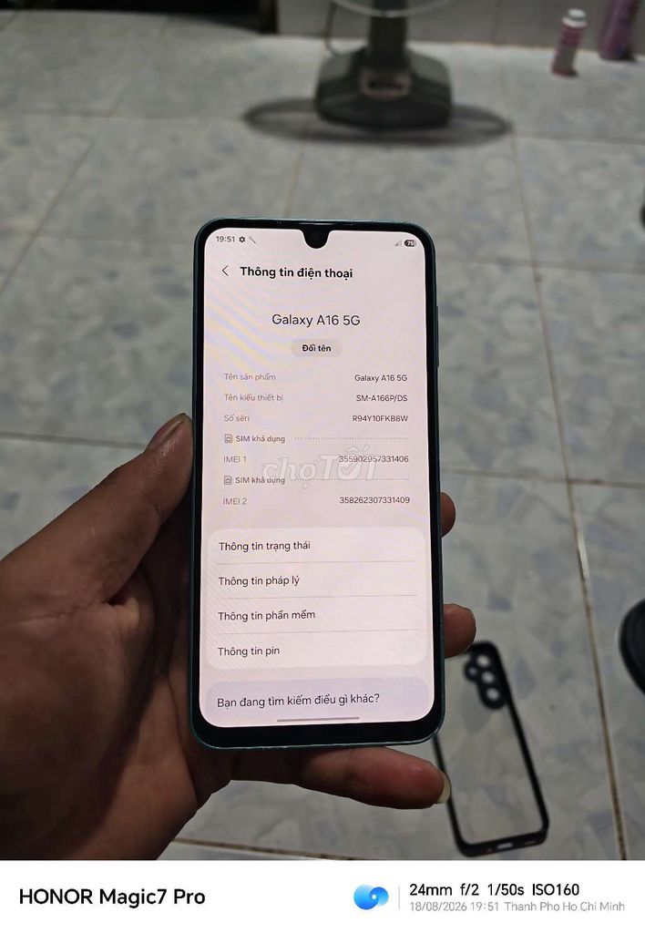 Samsung Galaxy A16 5G Xanh 2 SIM. Mua bán Điện thoại tại Thành phố Thủ Đức Tp Hồ Chí Minh được đăng bởi Ahaiz hình 1