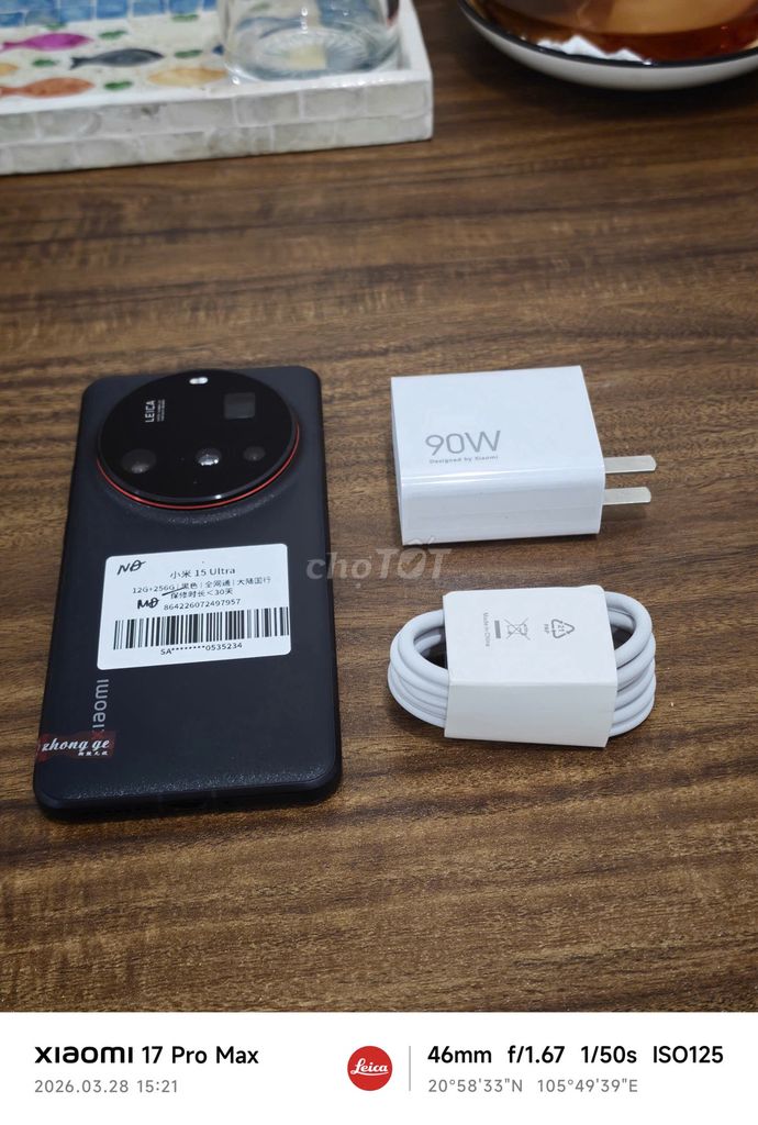 Xiaomi 15 Ultra Đen 12/256 sạc 90w có ship COD. Mua bán Điện thoại tại Quận Hoàng Mai Hà Nội được đăng bởi Trần Ngọc Hiếu hình 1